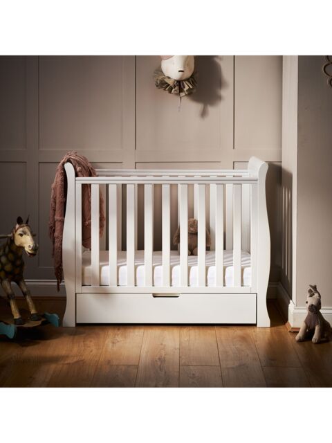 Obaby Stamford Space Saver Cotbed, White by John Lewis Partners