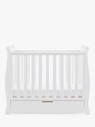 Obaby Stamford Space Saver Cotbed, White - thumbnail 2