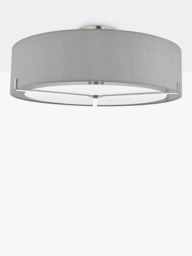 Där Diffuser Semi Flush Ceiling Light, Satin Chrome - thumbnail 2