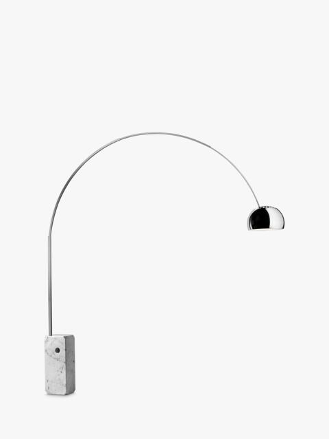Flos Arco Carrara Marble Base Floor Lamp, Grey Steel - image 1