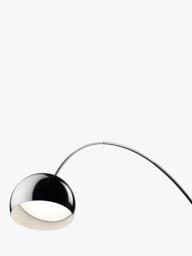 Flos Arco Carrara Marble Base Floor Lamp, Grey Steel - thumbnail 3