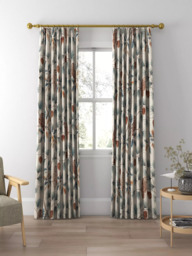 Sanderson Owlswick Made to Measure Curtains or Roman Blind, Teal - thumbnail 3