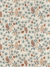 Sanderson Owlswick Made to Measure Curtains or Roman Blind, Teal - thumbnail 1