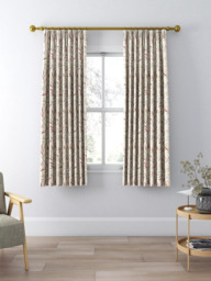 John Lewis Langley Leaf Weave Pair Lined Pencil Pleat Curtains - thumbnail 4