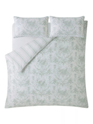 Laura Ashley Tuileries Reversible 200 Thread Count Cotton Duvet Cover Set - thumbnail 3