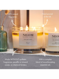 NEOM Wellbeing London Bedtime Hero 3 Wick Scented Candle, 420g - thumbnail 4