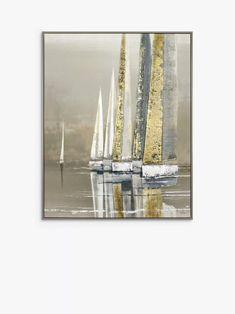 John Lewis Adelene Fletcher 'Golden Sails' Framed Canvas, 102.5 x 82.5cm, Gold - image 1