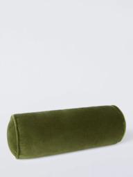 John Lewis Cotton Velvet Bolster Cushion - thumbnail 2