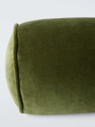 John Lewis Cotton Velvet Bolster Cushion - thumbnail 3