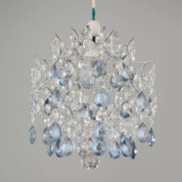John Lewis Baroque Easy-to-Fit Ceiling Shade, Blue - thumbnail 6