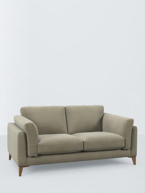 John Lewis Jura Large 3 Seater Sofa, Dark Leg, Aston Green - image 1