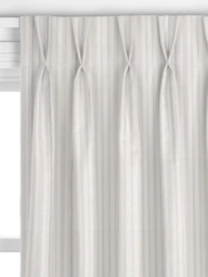 John Lewis Diderot Stripe Made to Measure Curtains or Roman Blind, Greige - thumbnail 4