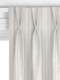 John Lewis Diderot Stripe Made to Measure Curtains or Roman Blind, Greige - thumbnail 5