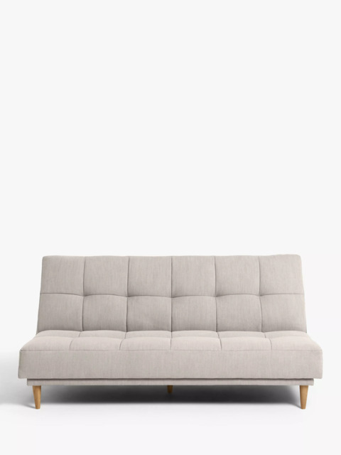 John Lewis Linear Medium 2 Seater Sofa Bed, Light Leg - image 1