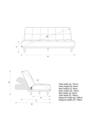John Lewis Linear Medium 2 Seater Sofa Bed, Light Leg - thumbnail 3