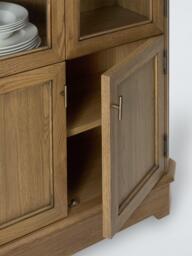 John Lewis Arch Display Cabinet, Natural Oak - thumbnail 4