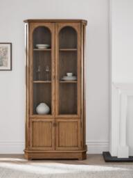 John Lewis Arch Display Cabinet, Natural Oak - thumbnail 2
