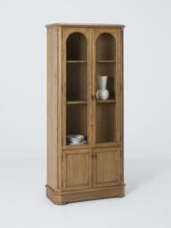 John Lewis Arch Display Cabinet, Natural Oak - thumbnail 5