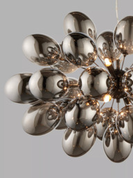 Bay Lighting Grandeur Glass Ceiling Light, Black Chrome - thumbnail 3