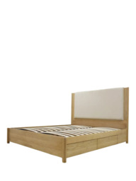 John Lewis Rest 4 Drawer Bed Frame, Double, Natural Wood - thumbnail 1