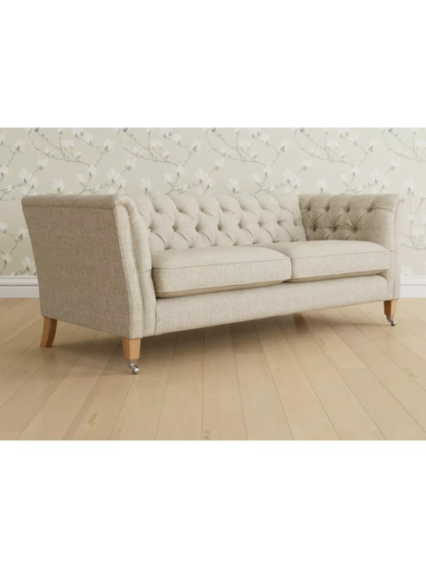 Laura Ashley Chatsworth Large 3 Seater Sofa, Oak Leg - image 1