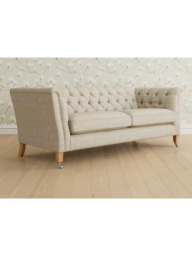 Laura Ashley Chatsworth Large 3 Seater Sofa, Oak Leg - thumbnail 1