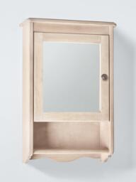 John Lewis Heritage Mirrored Bathroom Cabinet, White Wash - thumbnail 2