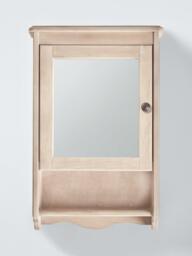 John Lewis Heritage Mirrored Bathroom Cabinet, White Wash - thumbnail 1