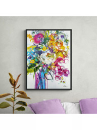 John Lewis Anna Cher 'Summer Memories' Framed Canvas Print, 84 x 64cm, Multi - thumbnail 2