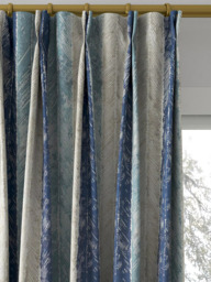 Harlequin Walchia Made to Measure Curtains or Roman Blind, Indigo/Sky/Shell - thumbnail 4