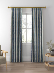 Harlequin Walchia Made to Measure Curtains or Roman Blind, Indigo/Sky/Shell - thumbnail 3