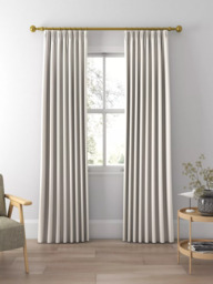 John Lewis Cotton Blend Made to Measure Curtains or Roman Blind, Alabaster - thumbnail 3