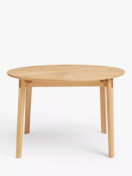 John Lewis Notch Round 4-6 Seater Extending Dining Table - thumbnail 6