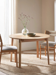 John Lewis Notch Round 4-6 Seater Extending Dining Table - thumbnail 2