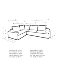 John Lewis Border 5 Seater LHF Corner End Sofa - thumbnail 2