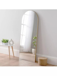 Yearn Delicacy Arched Wood Frame Wall/Leaner Mirror - thumbnail 1