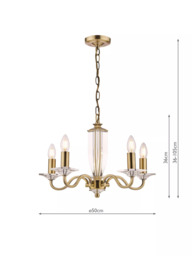 Laura Ashley Carson Chandelier Ceiling Light - thumbnail 6