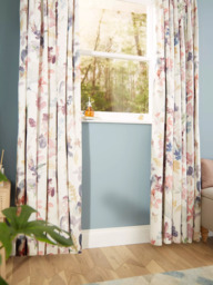 John Lewis Abelia Print Pair Blackout/Thermal Lined Curtains, Multi - thumbnail 5