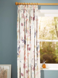 John Lewis Abelia Print Pair Blackout/Thermal Lined Curtains, Multi - thumbnail 3