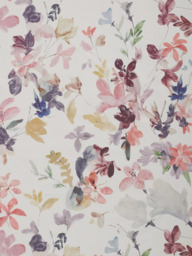John Lewis Abelia Print Pair Blackout/Thermal Lined Curtains, Multi - thumbnail 2