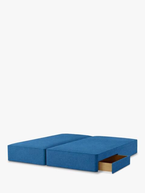 John Lewis Pocket Sprung Upholstered 2 Drawer Divan Base, Super King Size