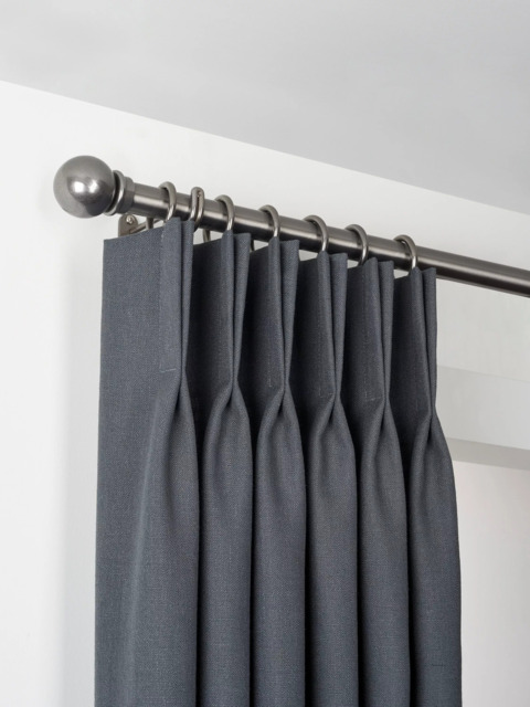 John Lewis Made to Order Select Classic Curtain Pole with Rings and Ball Finial, Wall Fix, Dia.25mm - image 1