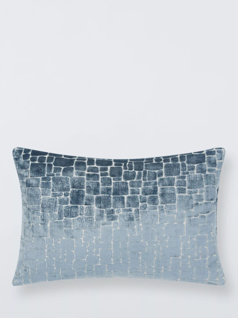 John Lewis Irregular Blocks Velvet Cushion - image 1