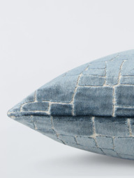 John Lewis Irregular Blocks Velvet Cushion - thumbnail 3