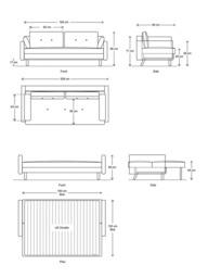 Swyft Model 04 Large 3 Seater Double Sofa Bed - thumbnail 2