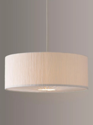 John Lewis Libby Easy-to-Fit Ceiling Shade, Natural - thumbnail 1