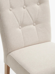 John Lewis Margo Button Back Dining Chair, FSC-Certified (Beech Wood), Brushed Tweed. Set of 2 - thumbnail 5