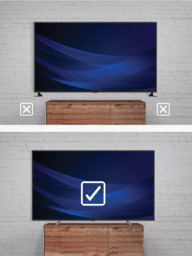 AVF QB600S Replacement TV Stand with Bracket for TVs from 55” to 100”, Black/Silver - thumbnail 2