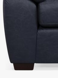 John Lewis Camden 5+ Seater RHF Chaise Corner End Leather Sofa, Dark Leg - thumbnail 6