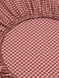 Piglet in Bed Washed Cotton Percale Gingham Fitted Sheet - thumbnail 2